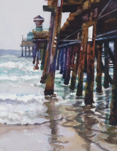 Ocean Beach Pier - Watercolor - 14x11